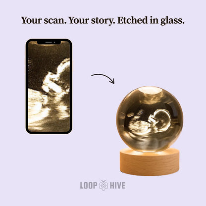 LoopLamp™ – Custom Engraved Womb Light Keepsake
